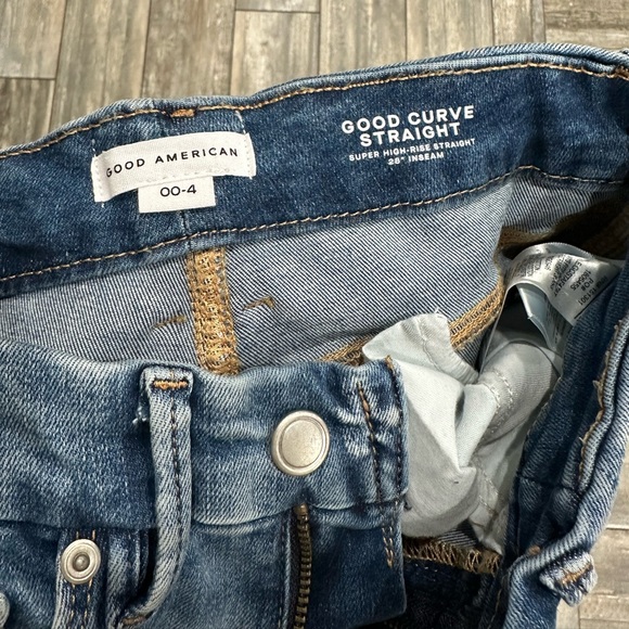 Good American Always Fit Good Curve Straight Jeans-Never Been Worn - Picture 2 of 6
